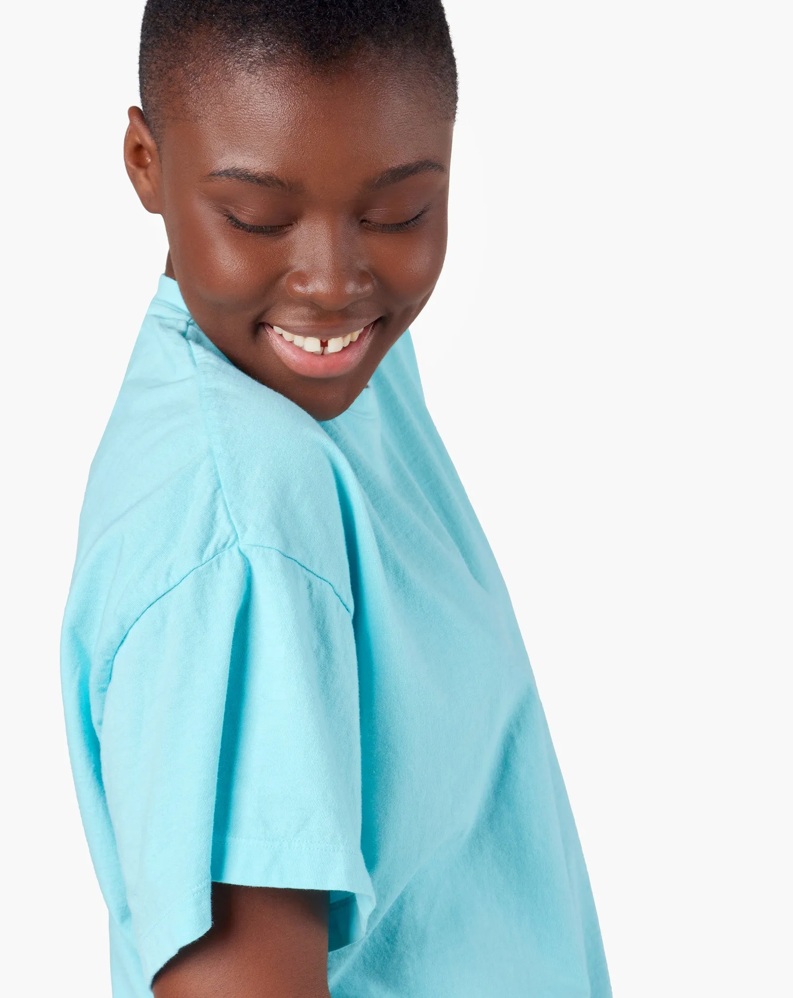 Core Boxy Tee - Sky Blue sold by TKEES product image thumbnail 5