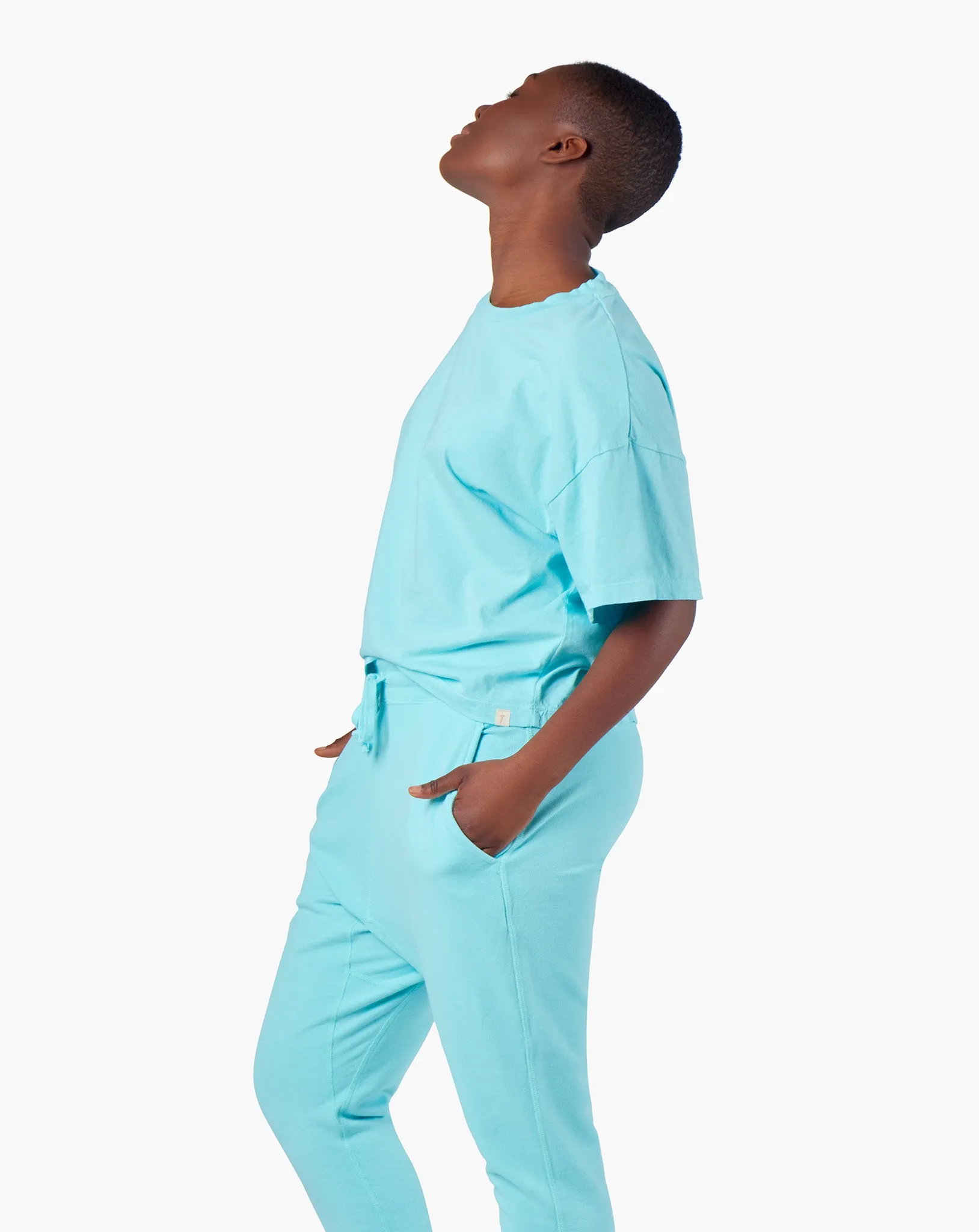 Core Boxy Tee - Sky Blue sold by TKEES product image thumbnail 3