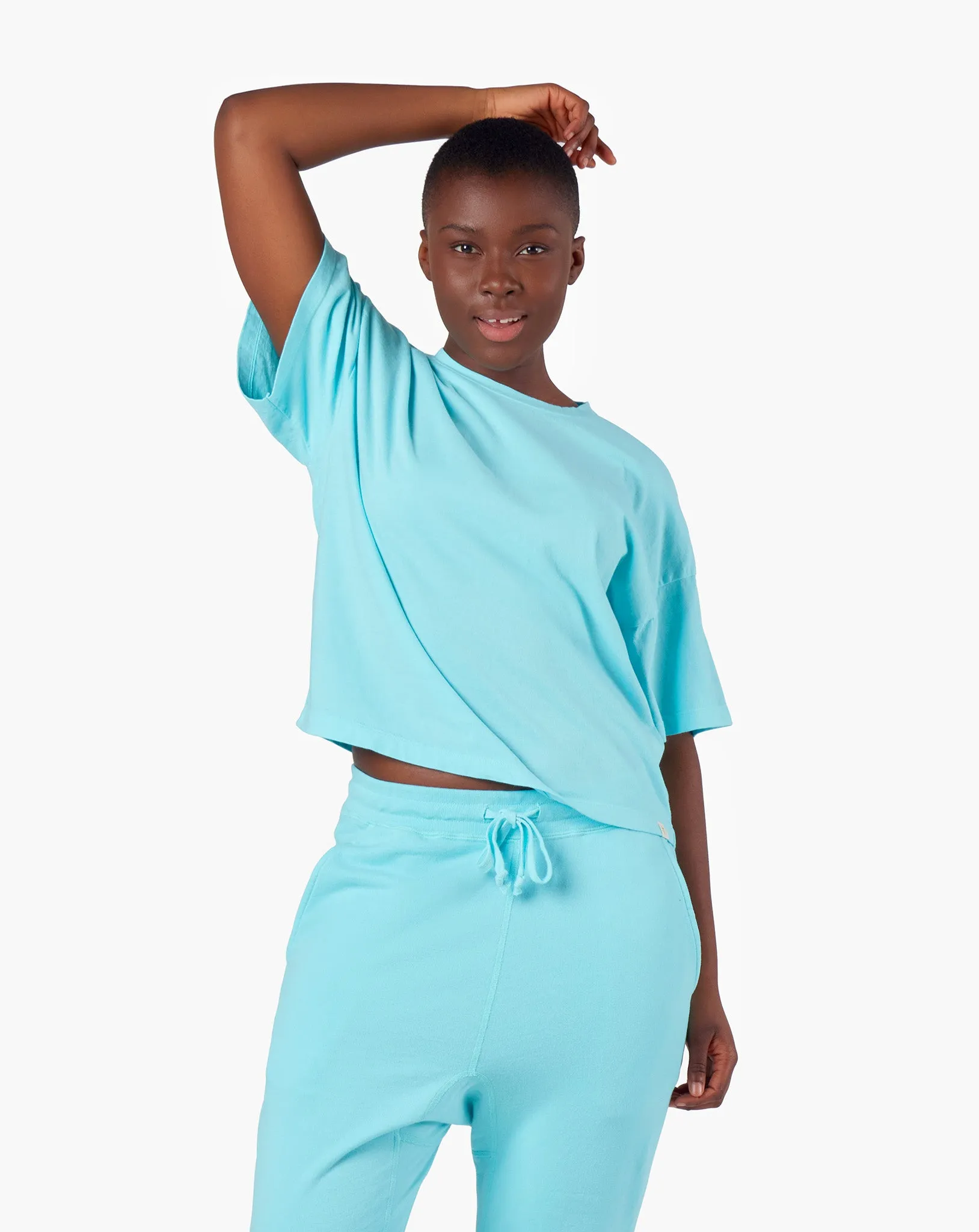 Core Boxy Tee - Sky Blue sold by TKEES product image thumbnail 2