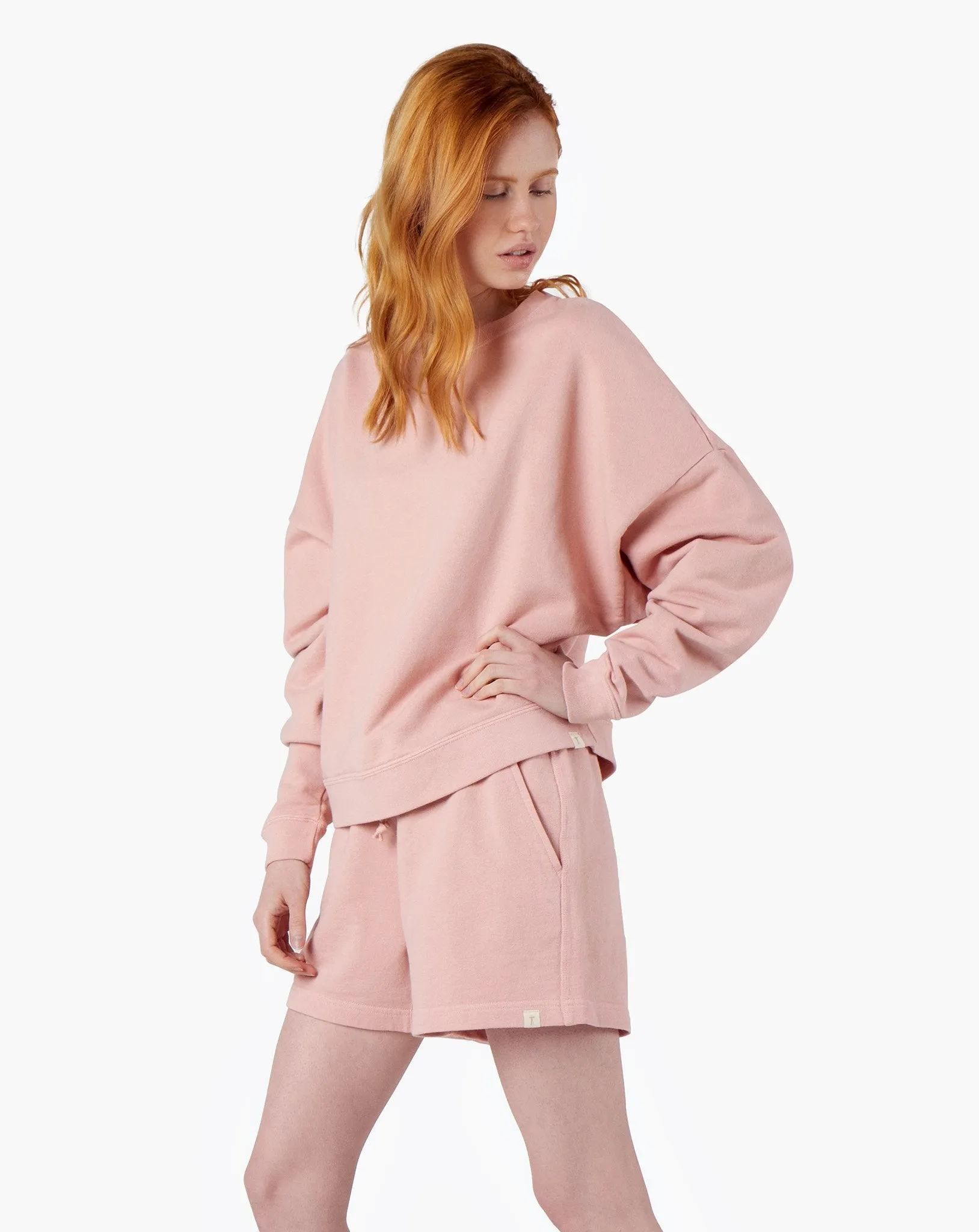 Core Boxy Crewneck - Peachy Pink sold by TKEES product image thumbnail 3