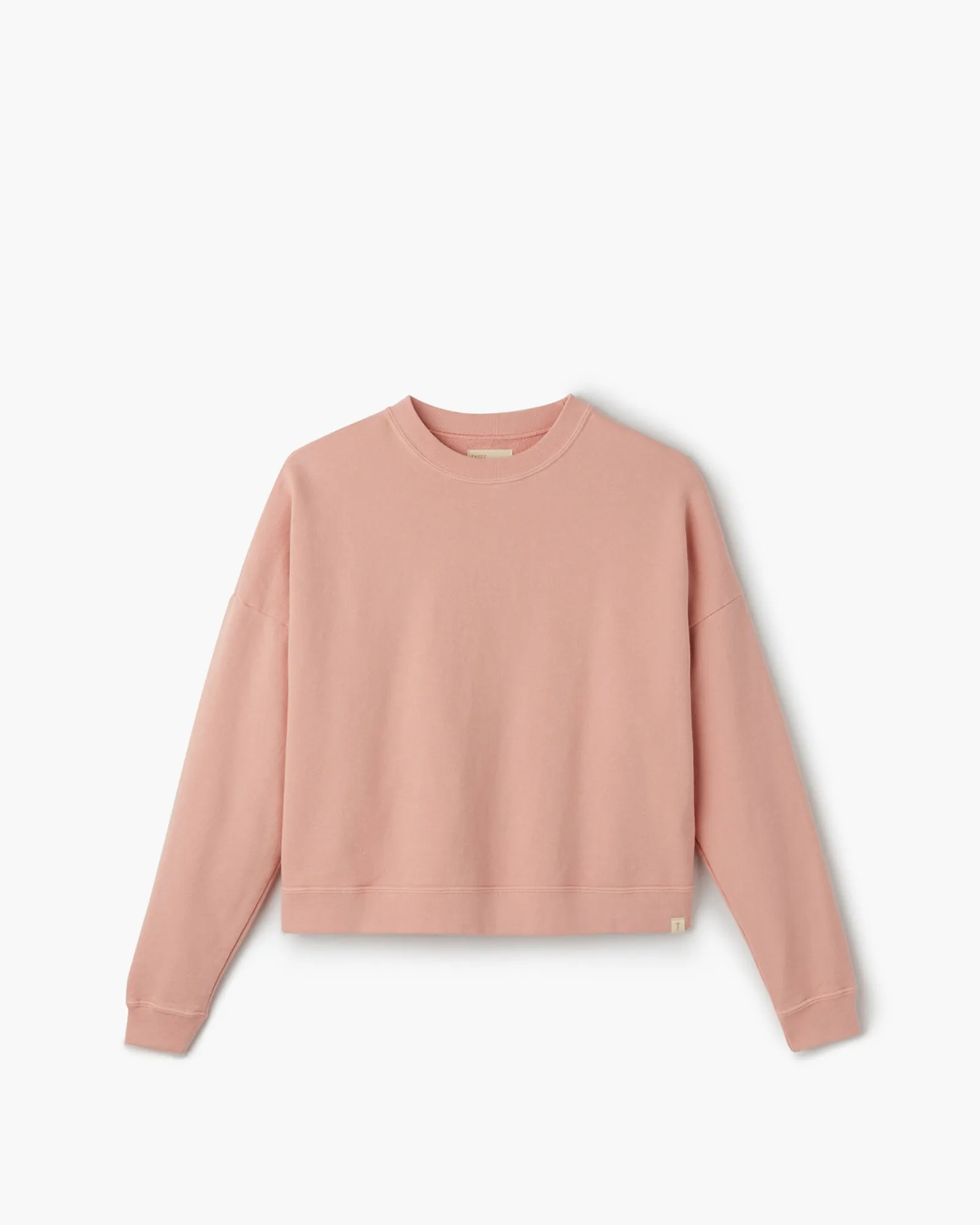 Core Boxy Crewneck - Peachy Pink sold by TKEES