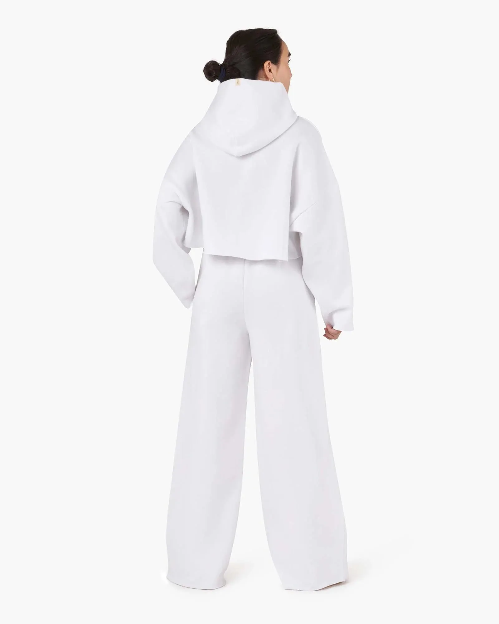 Core Fleece Wide Leg Pant - White sold by TKEES product image thumbnail 4