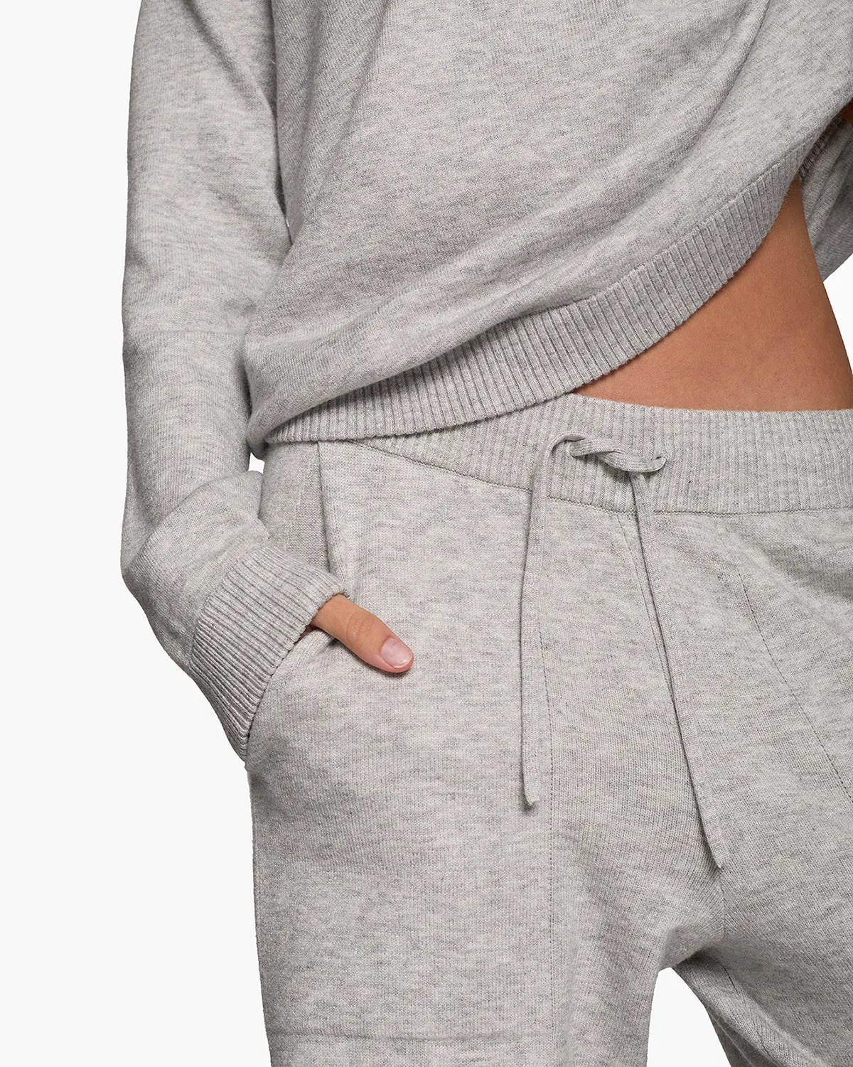 Sunday Sweater Pants - Heather Grey sold by TKEES product image thumbnail 4