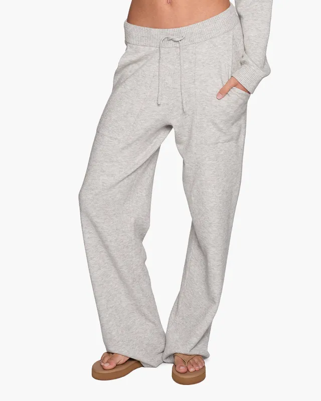 Sunday Sweater Pants - Heather Grey sold by TKEES