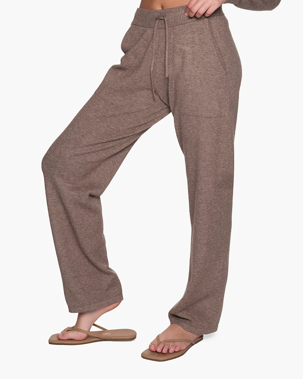 Sunday Sweater Pants - Heather Brown sold by TKEES product image thumbnail 2