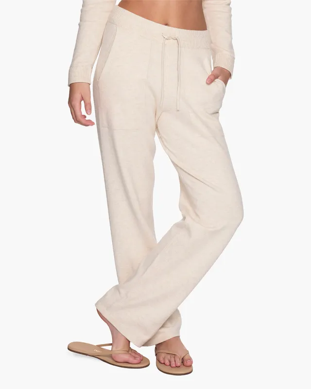 Sunday Sweater Pants - Cream sold by TKEES