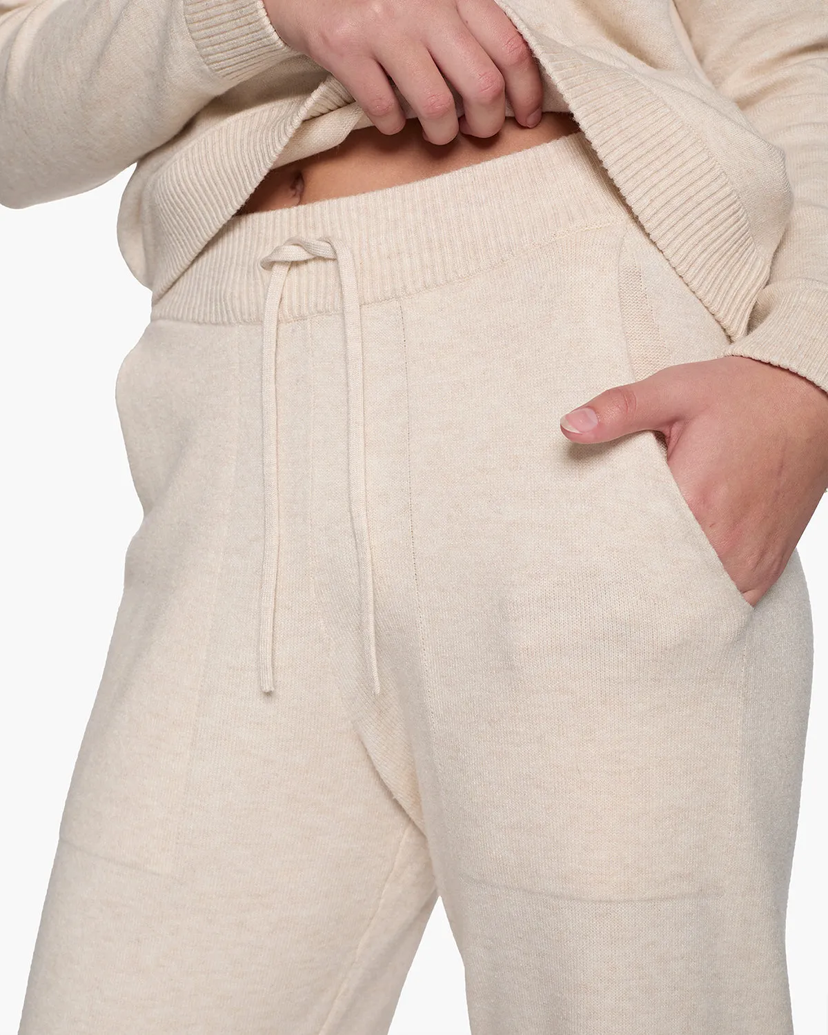 Sunday Sweater Pants - Cream sold by TKEES product image thumbnail 4