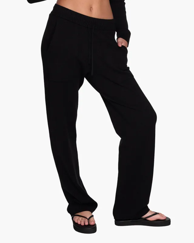 Sunday Sweater Pants - Black sold by TKEES