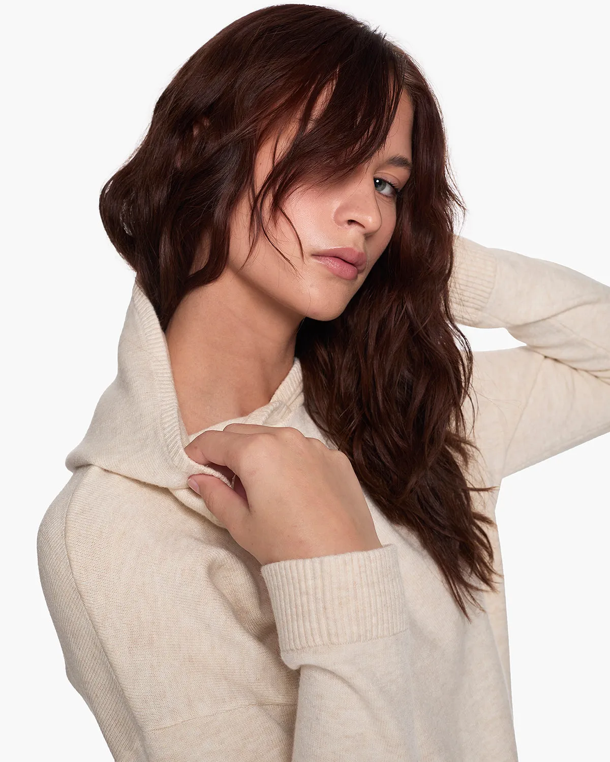 Sunday Sweater Hoodie - Cream sold by TKEES product image thumbnail 4