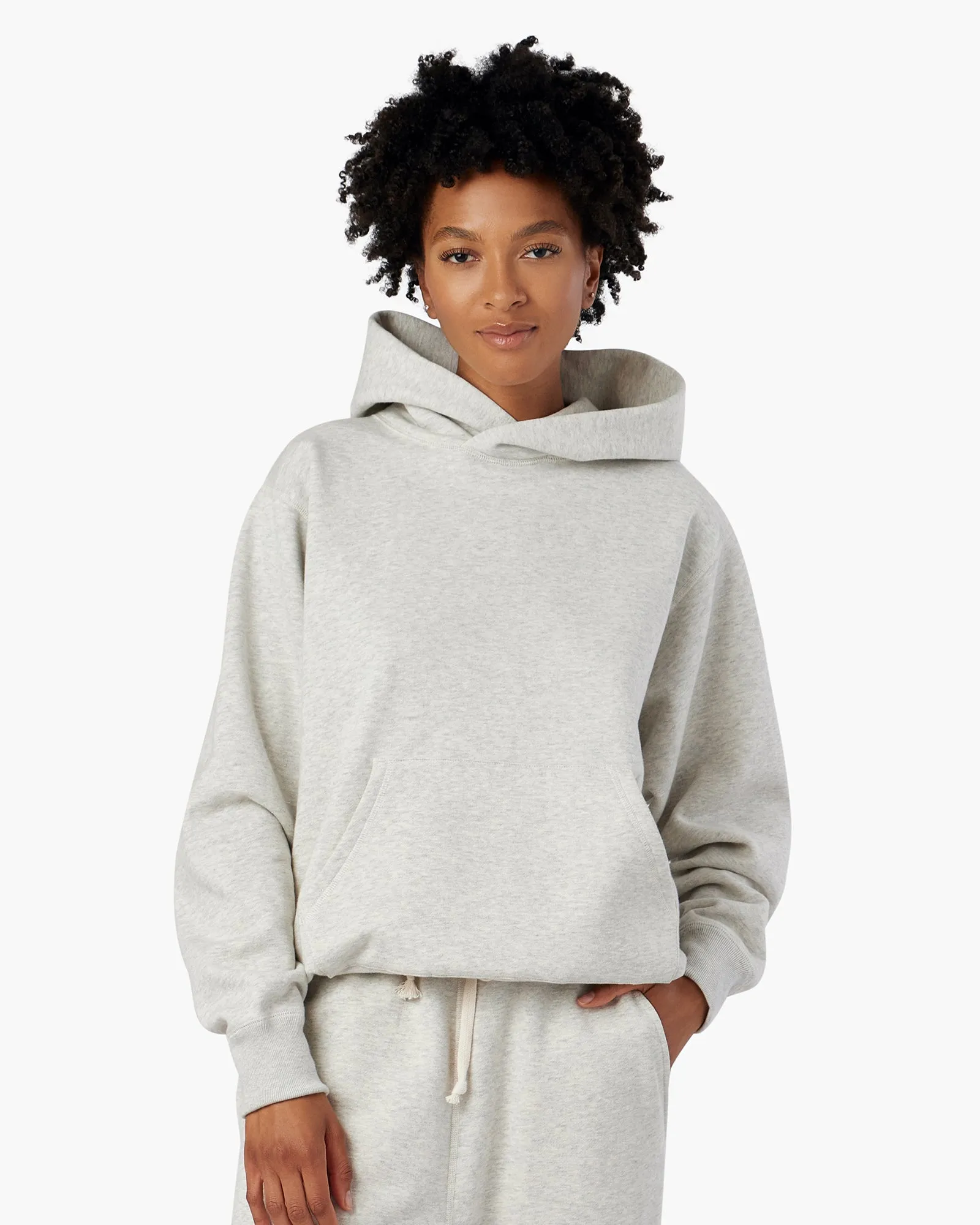 Core Fleece Hoodie - Eggshell Mix sold by TKEES product image thumbnail 2