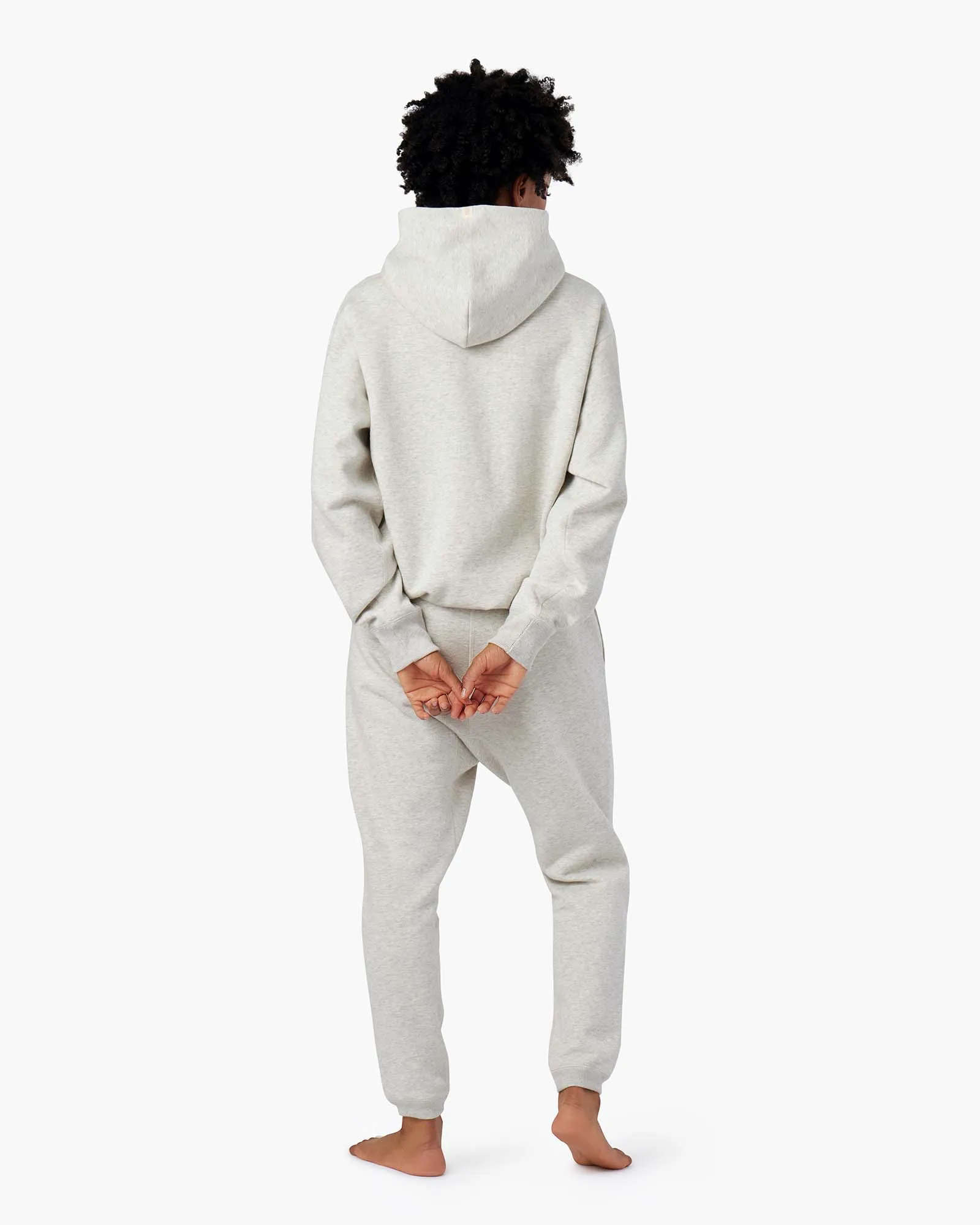 Core Fleece Hoodie - Eggshell Mix sold by TKEES product image thumbnail 4