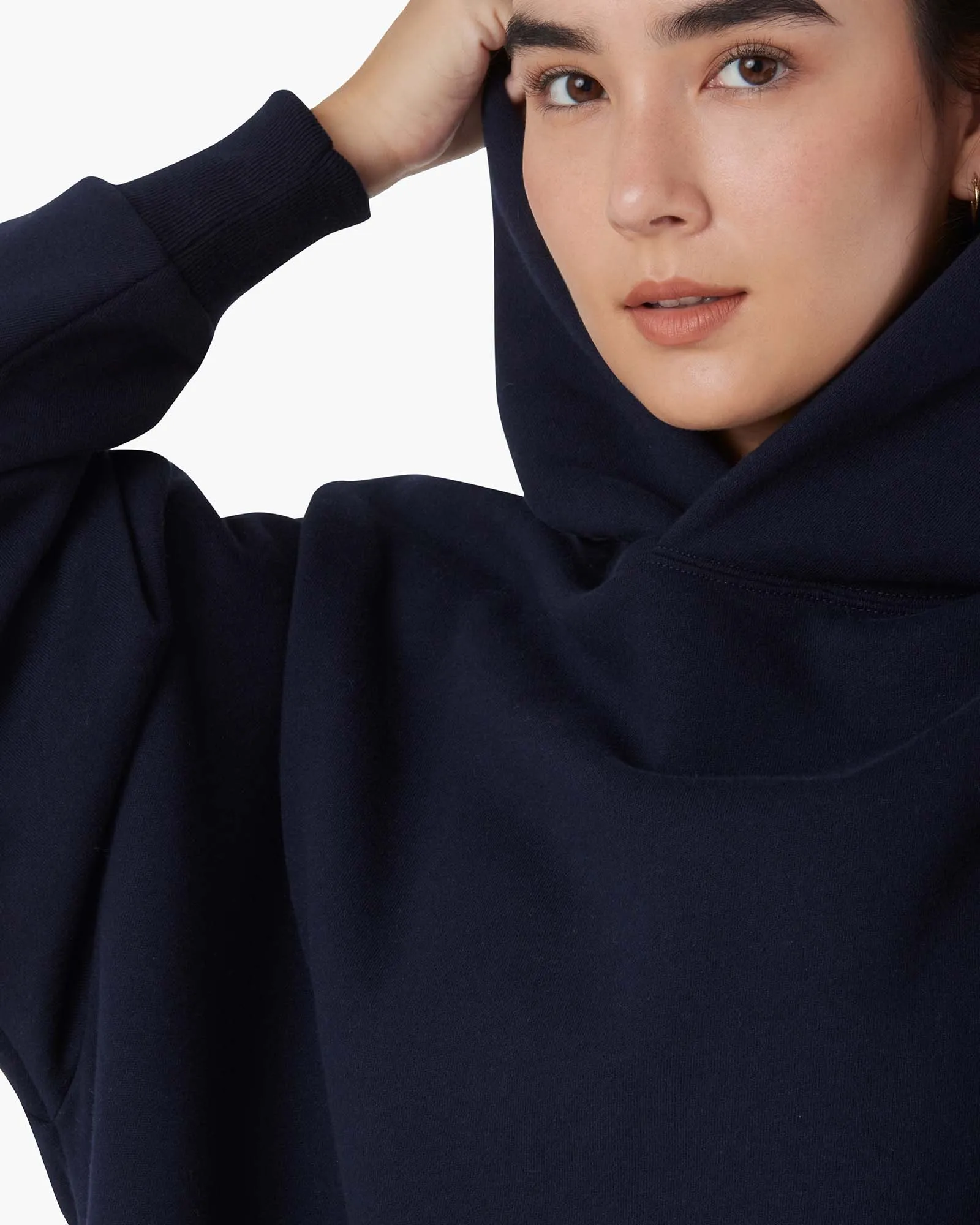 Core Fleece Oversized Hoodie - Midnight Navy sold by TKEES product image thumbnail 5
