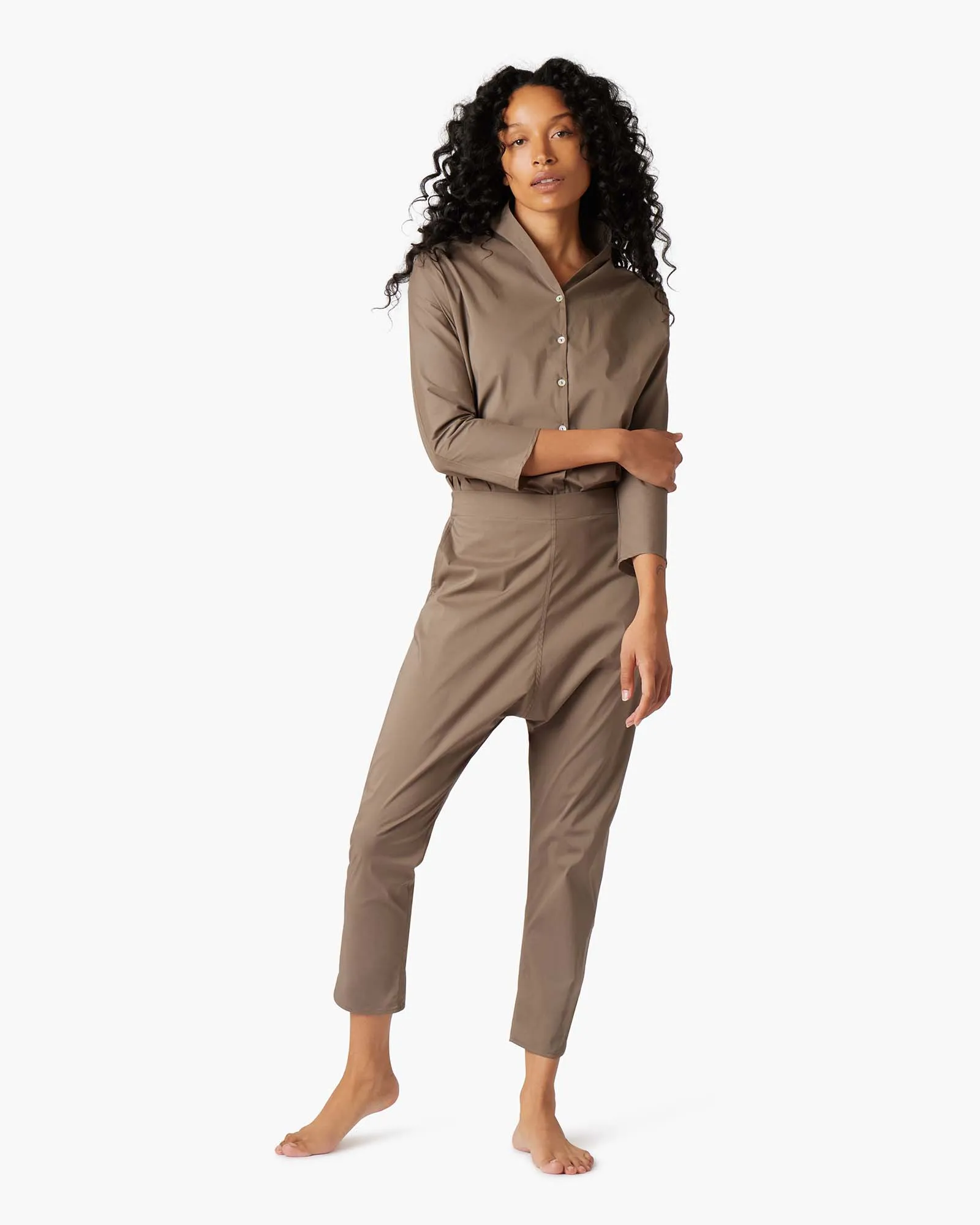 Poplin Pant - Khaki sold by TKEES product image thumbnail 2