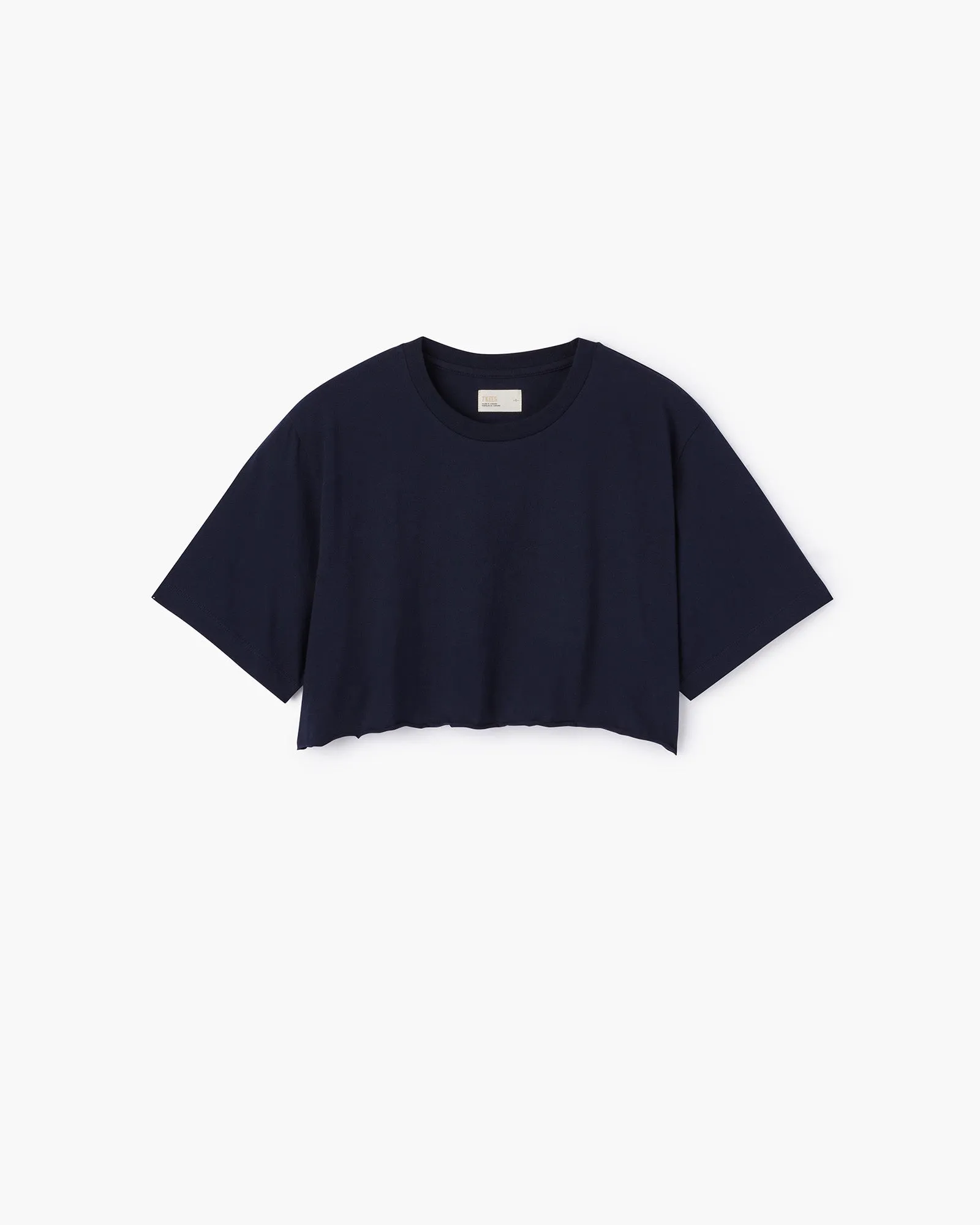 Cropped Tee - Midnight Navy sold by TKEES