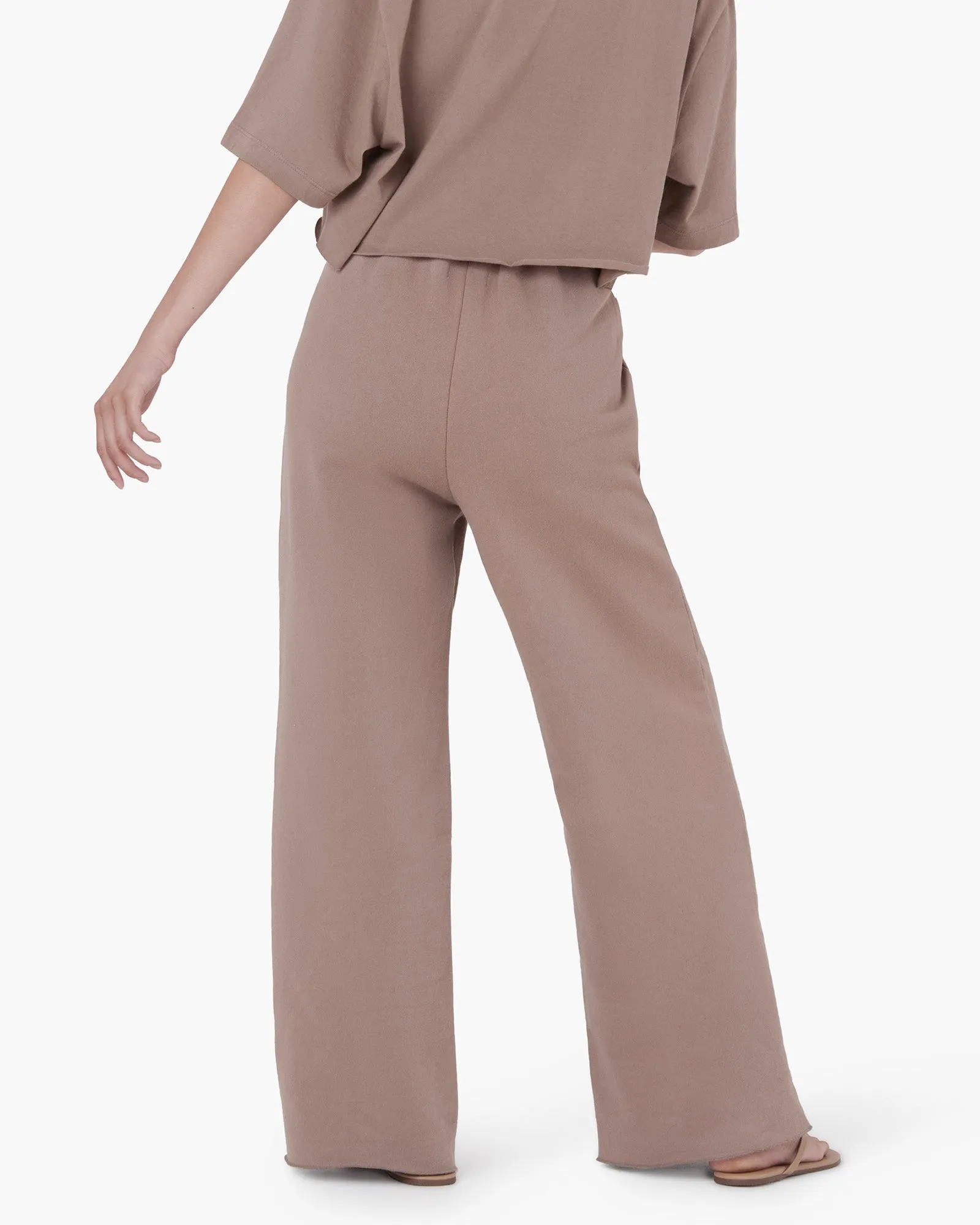 Raw Edge Wide Leg Pant - Earthen sold by TKEES product image thumbnail 4