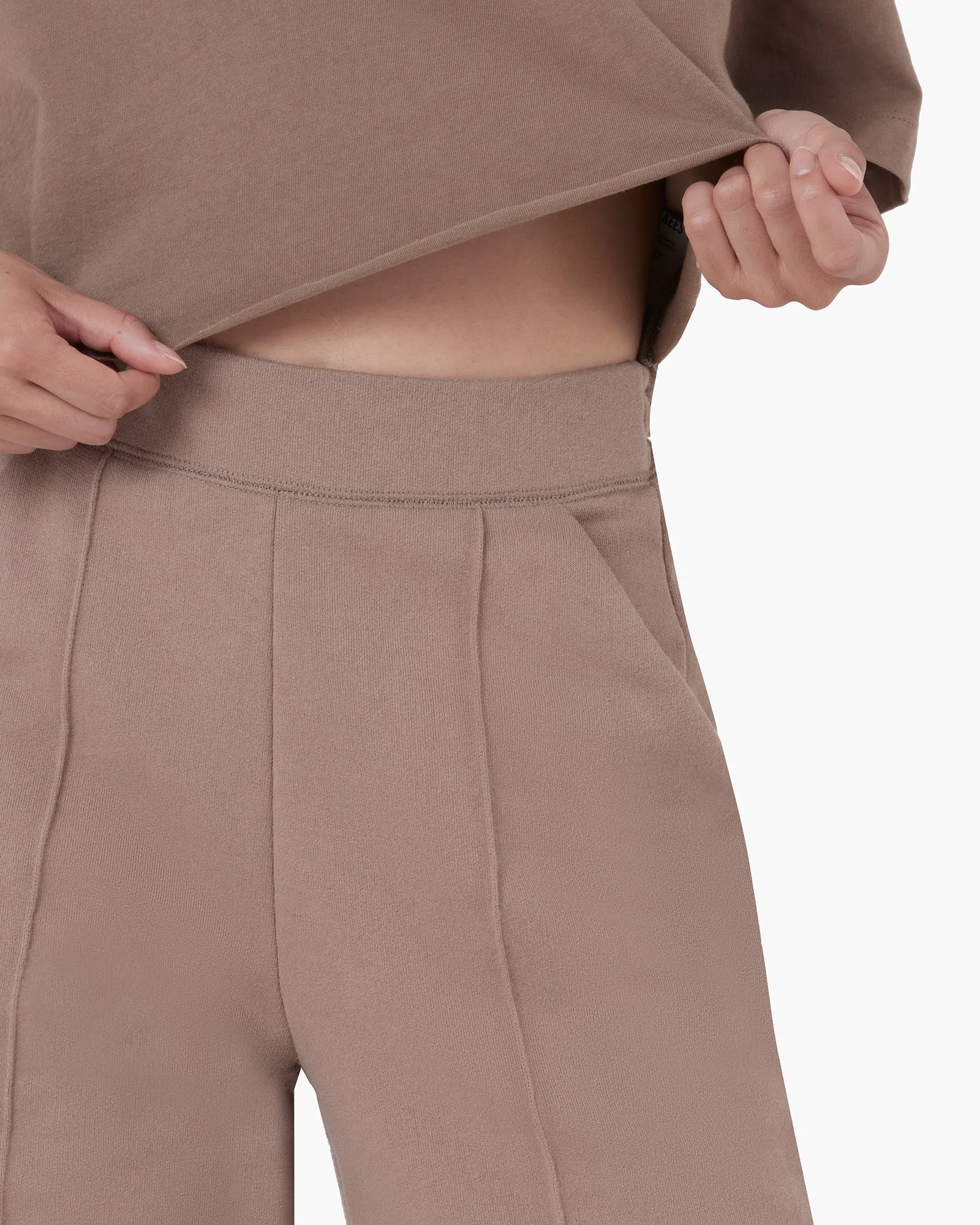 Raw Edge Wide Leg Pant - Earthen sold by TKEES product image thumbnail 5