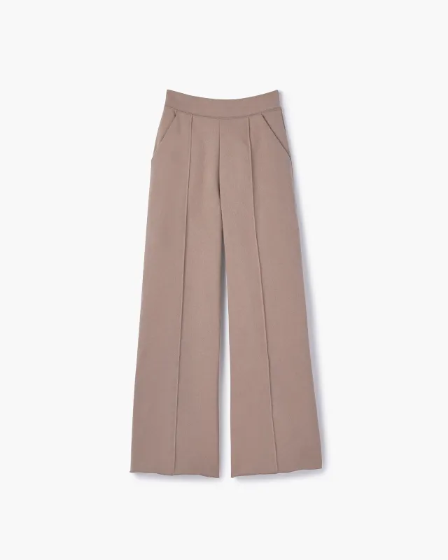 Raw Edge Wide Leg Pant - Earthen sold by TKEES