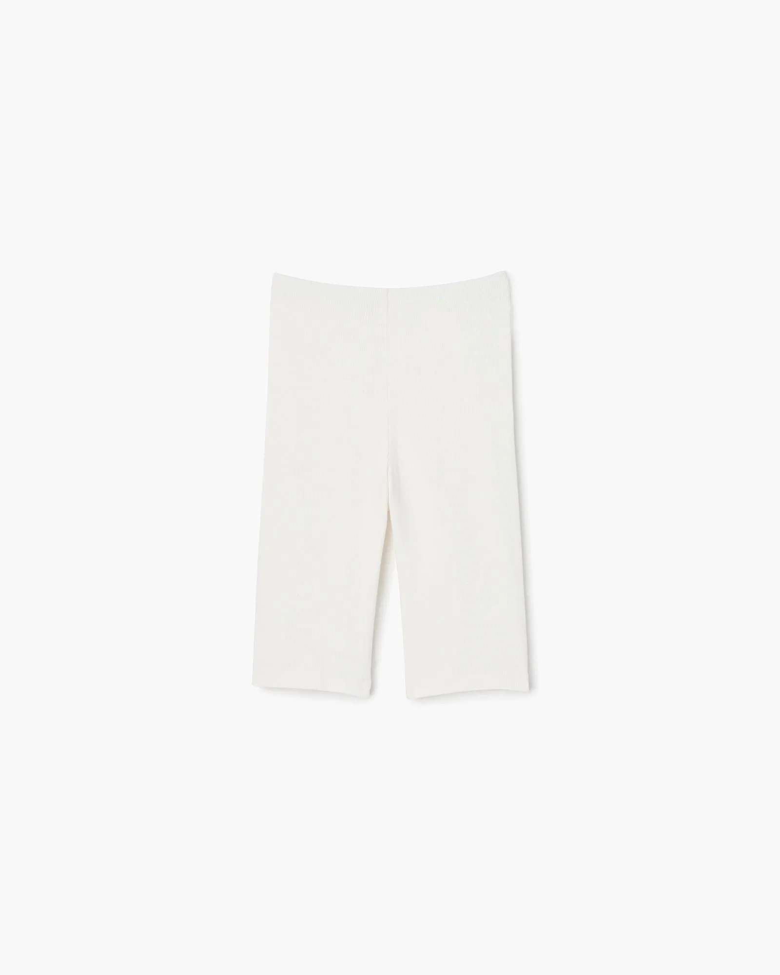 Super Rib Biker Short - Ivory sold by TKEES