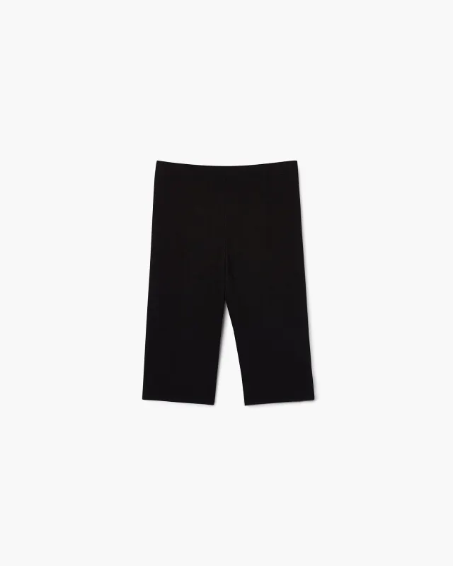 Super Rib Biker Short - Black sold by TKEES