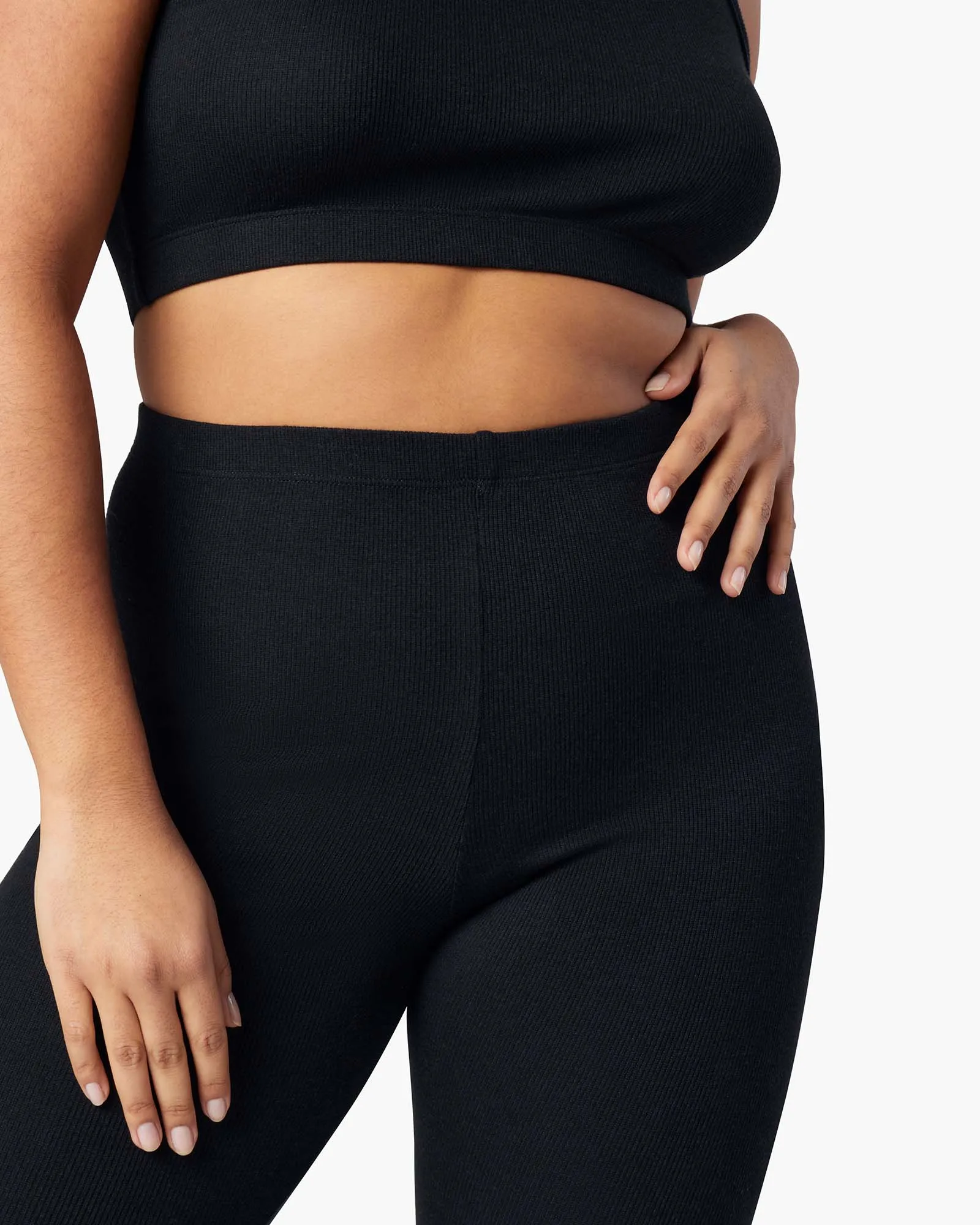 Super Rib Biker Short - Black sold by TKEES product image thumbnail 5
