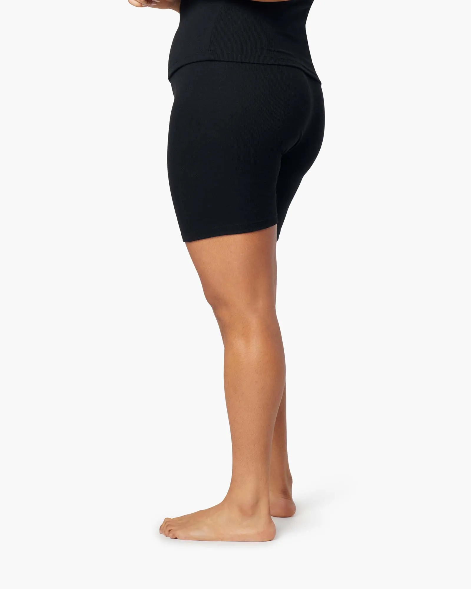 Super Rib Biker Short - Black sold by TKEES product image thumbnail 3