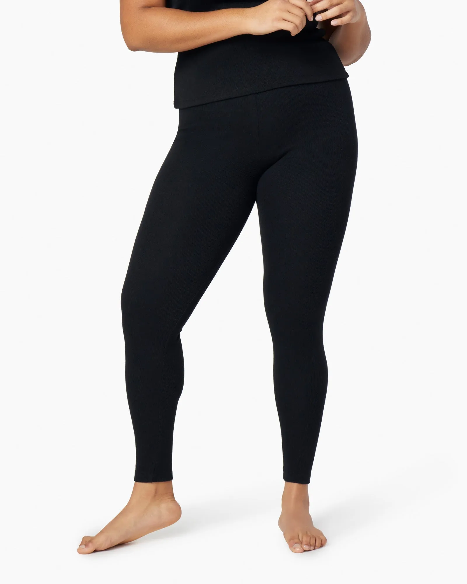 Super Rib Legging - Black sold by TKEES product image thumbnail 2