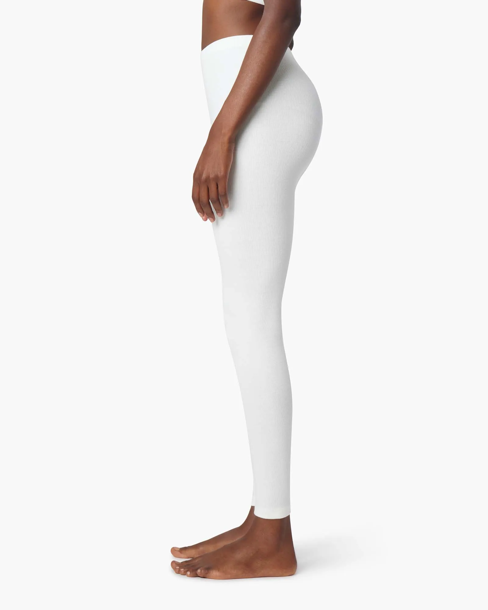 Super Rib Legging - Ivory sold by TKEES product image thumbnail 3