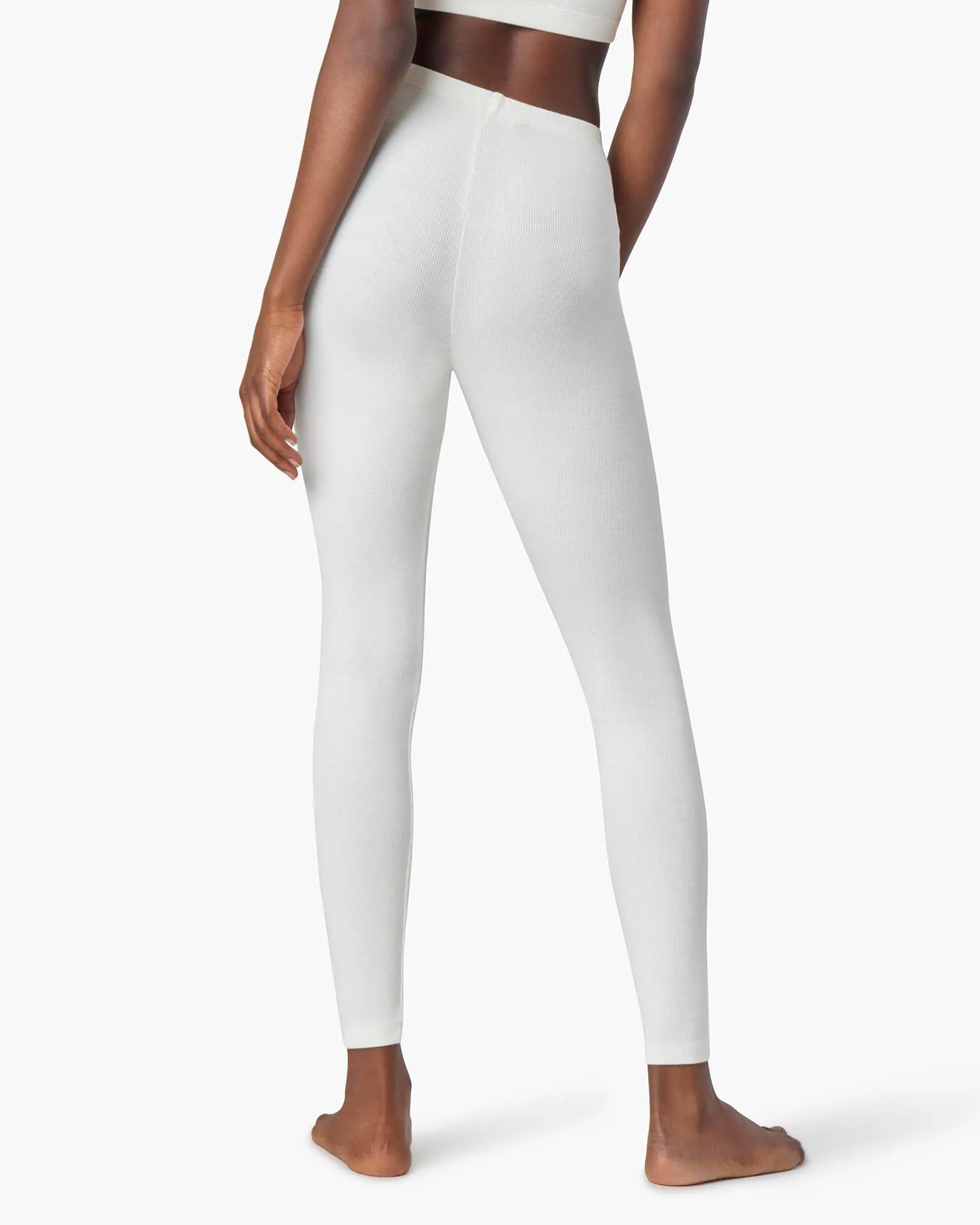Super Rib Legging - Ivory sold by TKEES product image thumbnail 4