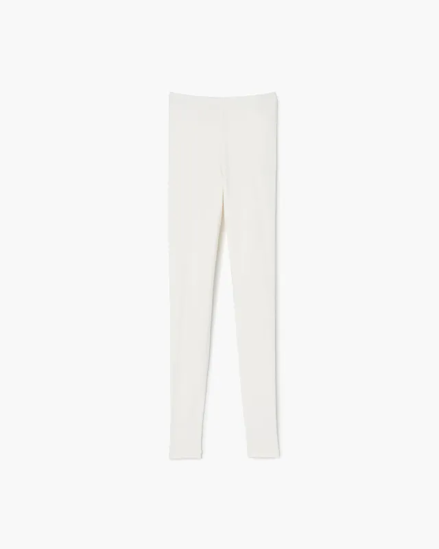 Super Rib Legging - Ivory sold by TKEES