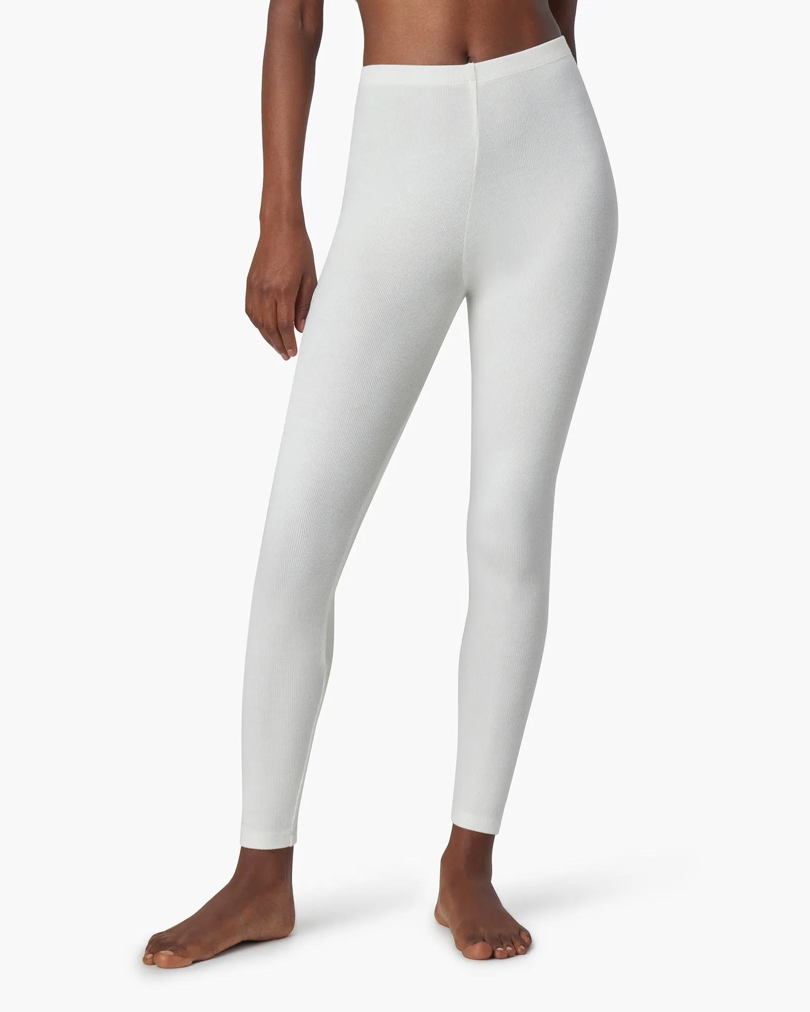 Super Rib Legging - Ivory sold by TKEES product image thumbnail 2