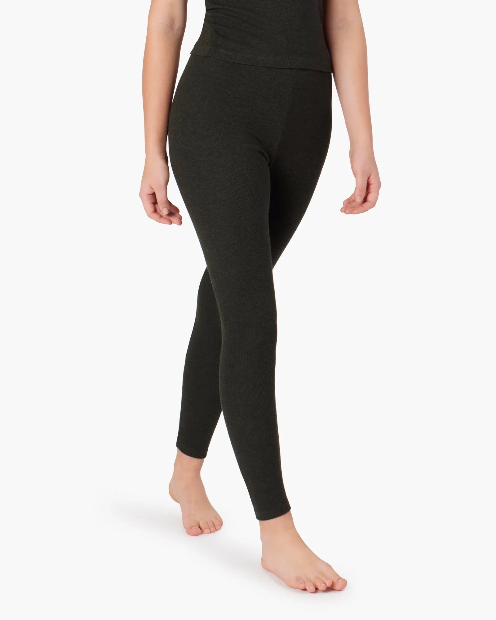 Super Rib Legging - Moss sold by TKEES product image thumbnail 2