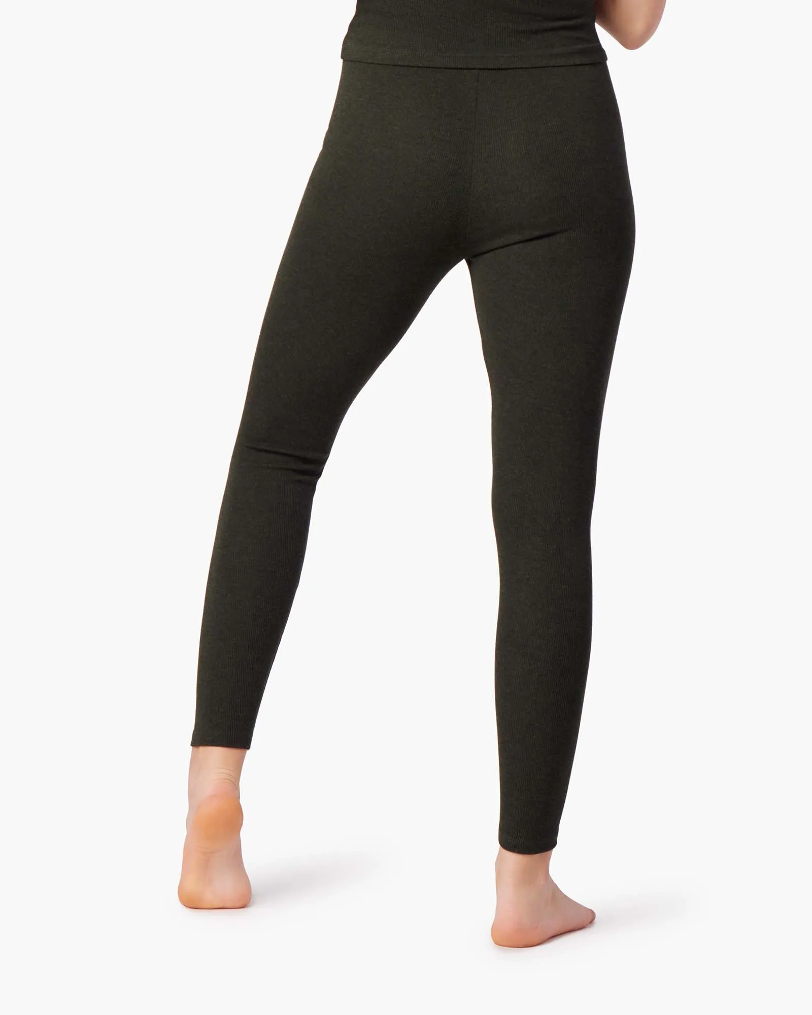 Super Rib Legging - Moss sold by TKEES product image thumbnail 4