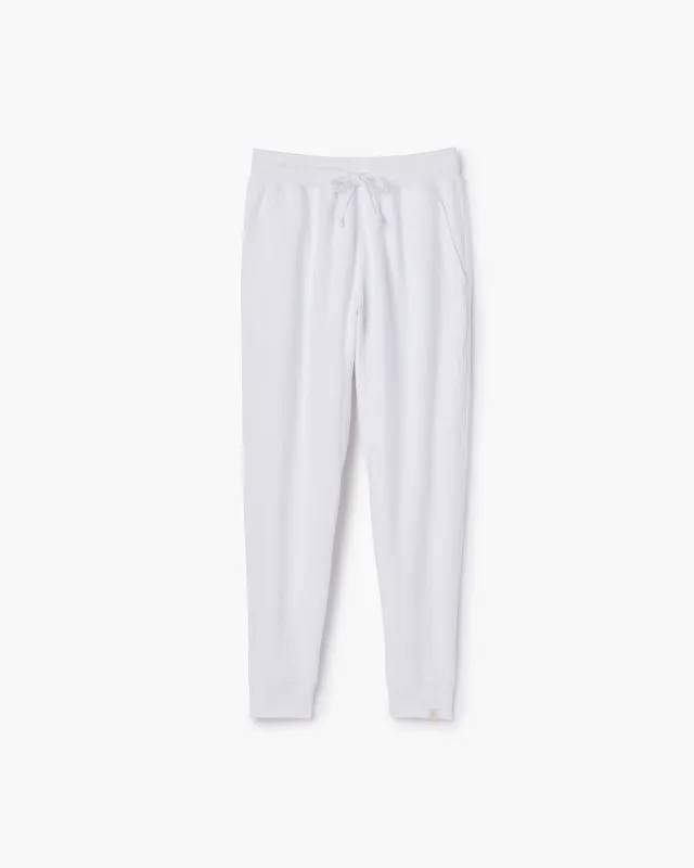 Core Fleece Sport Jogger - White sold by TKEES