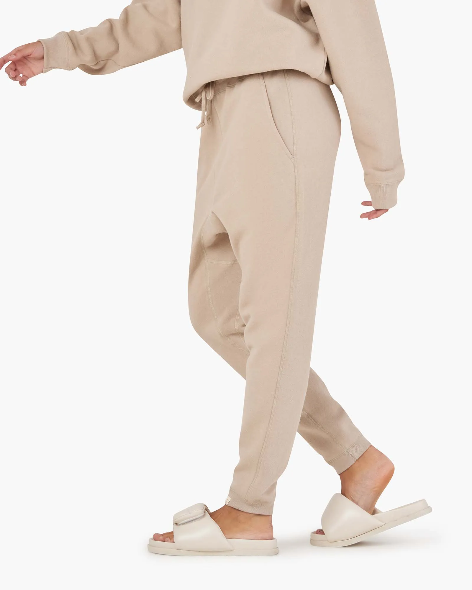 Core Fleece Jogger - Sand sold by TKEES product image thumbnail 3
