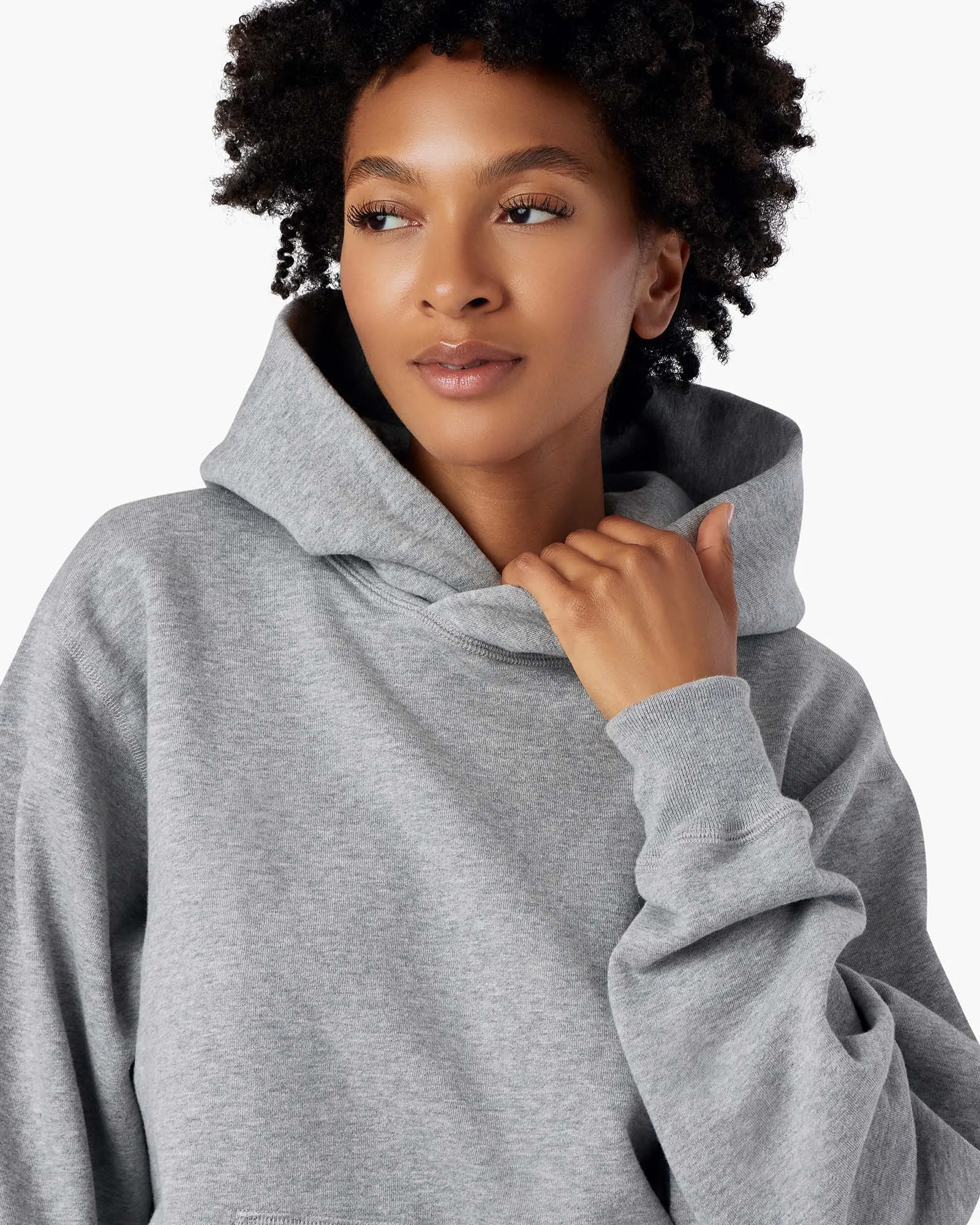 Core Fleece Hoodie - Grey Mix sold by TKEES product image thumbnail 5