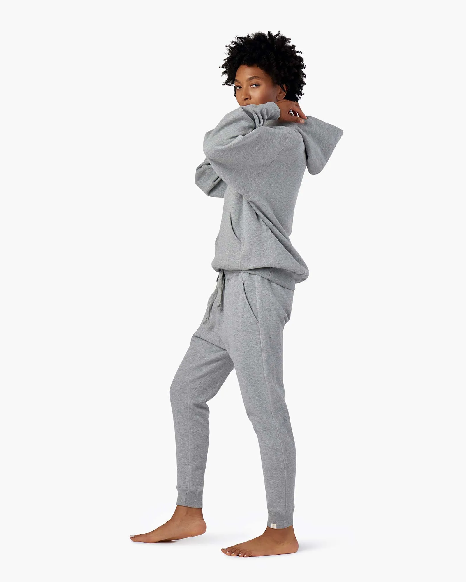 Core Fleece Hoodie - Grey Mix sold by TKEES product image thumbnail 3