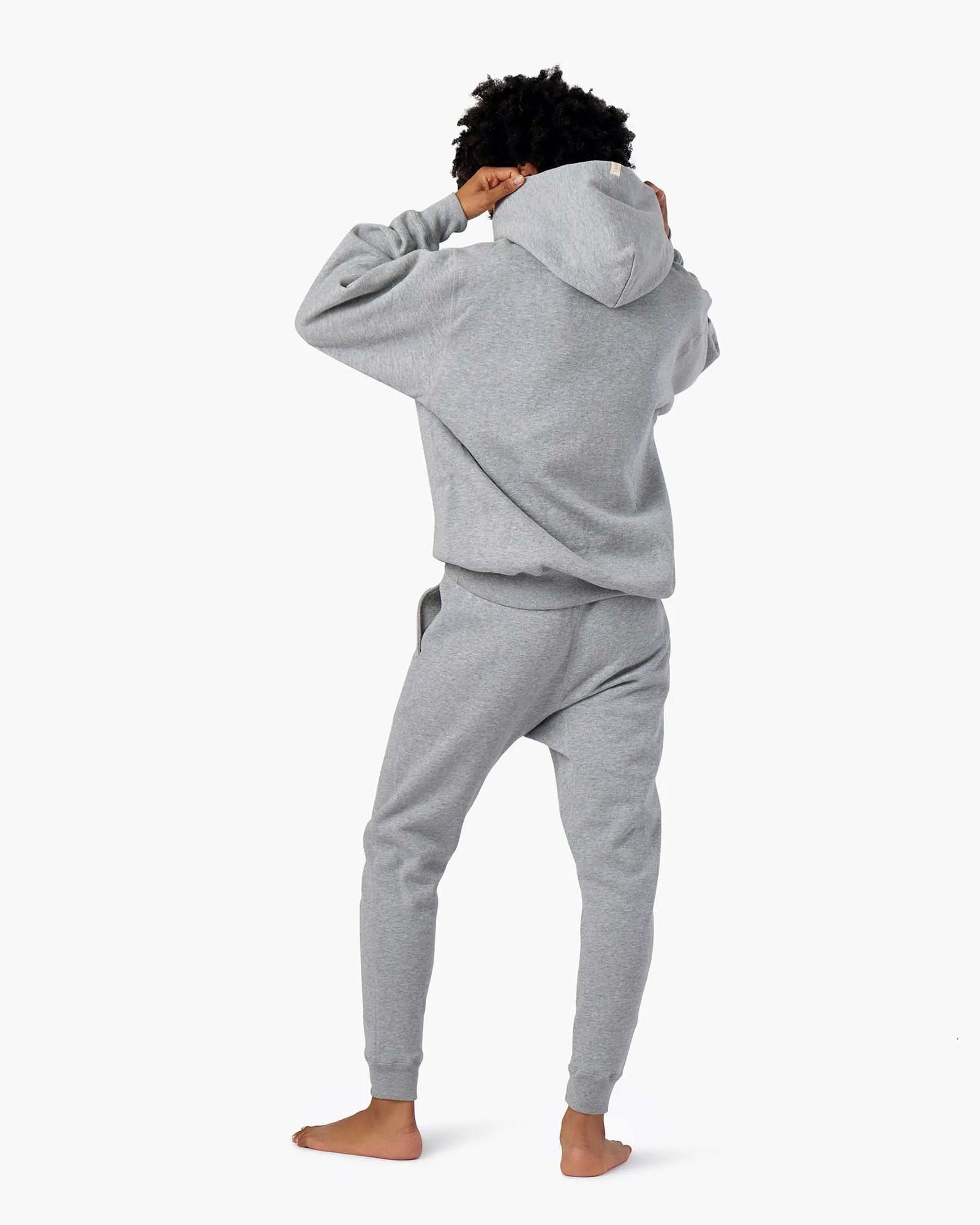 Core Fleece Hoodie - Grey Mix sold by TKEES product image thumbnail 4