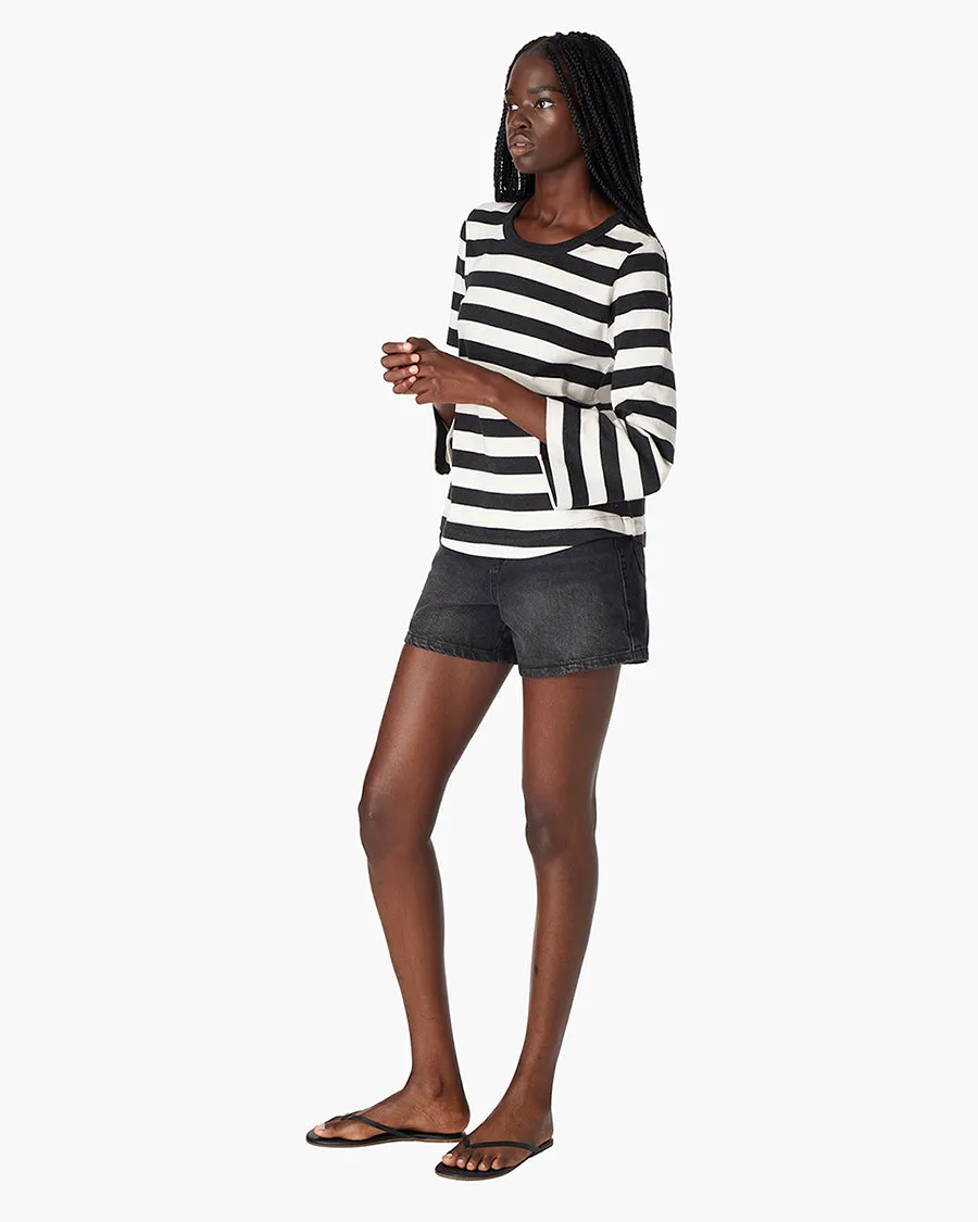 Classic Striped 3/4 Tee - Black/White sold by TKEES product image thumbnail 2