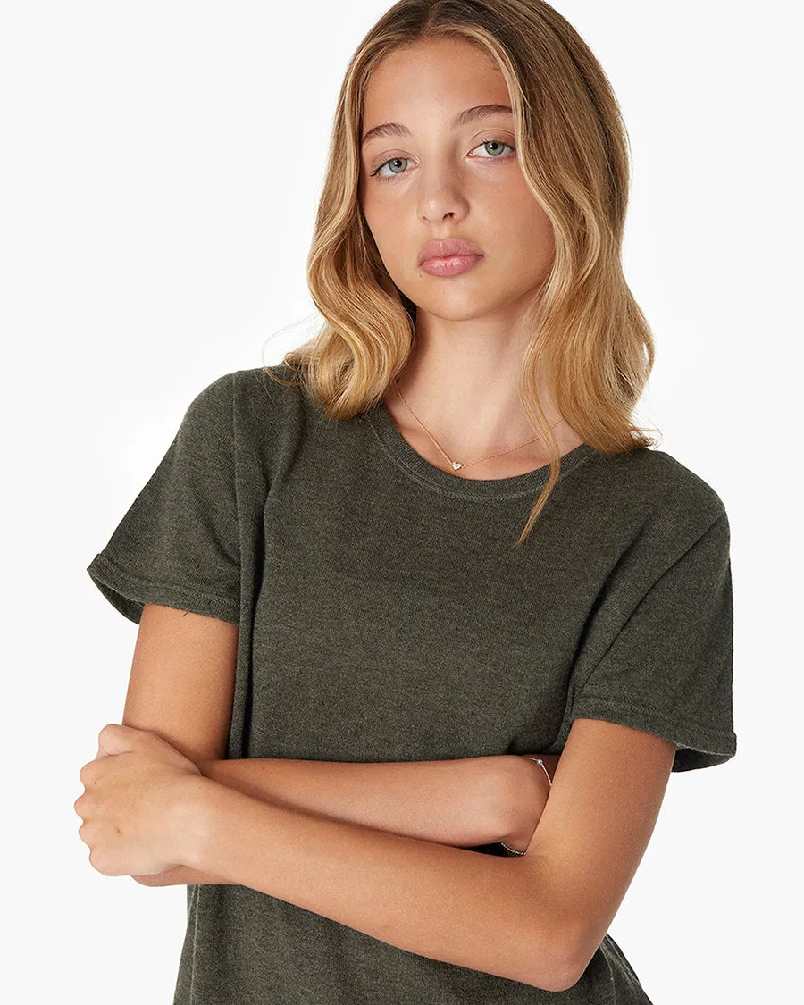 Cashmere Classic Tee - Moss sold by TKEES product image thumbnail 4