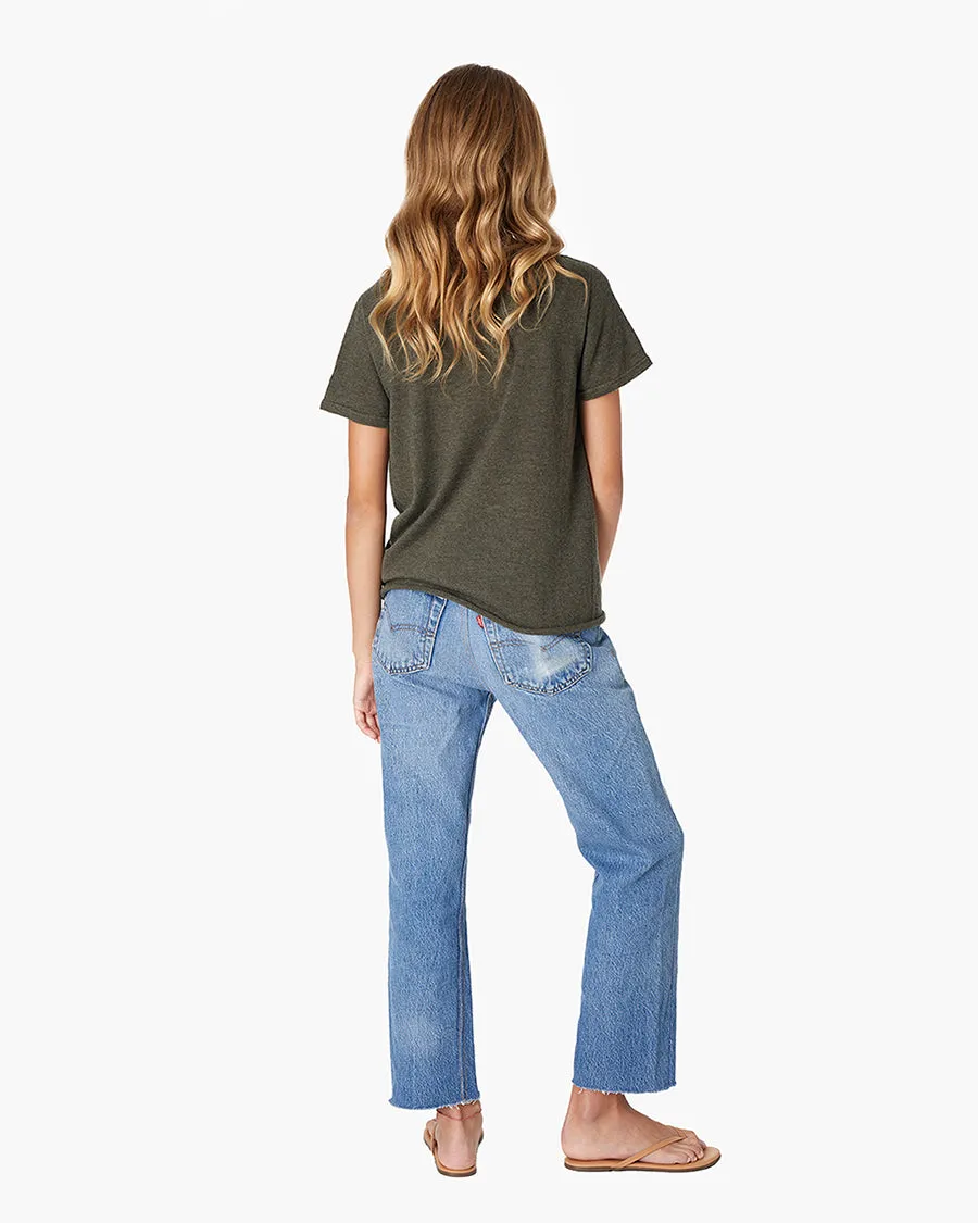 Cashmere Classic Tee - Moss sold by TKEES product image thumbnail 3