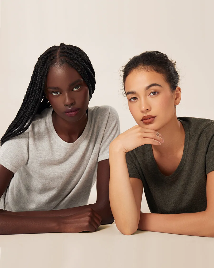 Cashmere Classic Tee - Black sold by TKEES product image thumbnail 5