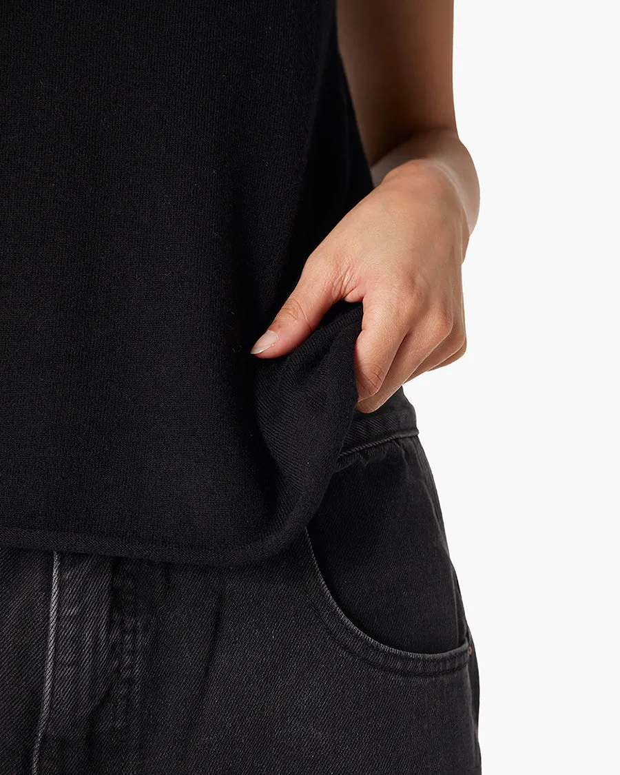 Cashmere Classic Tee - Black sold by TKEES product image thumbnail 4