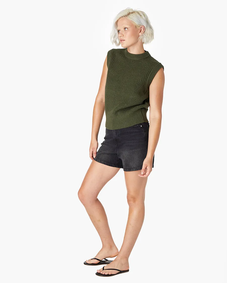 Merino Knit Vest - Moss sold by TKEES product image thumbnail 2
