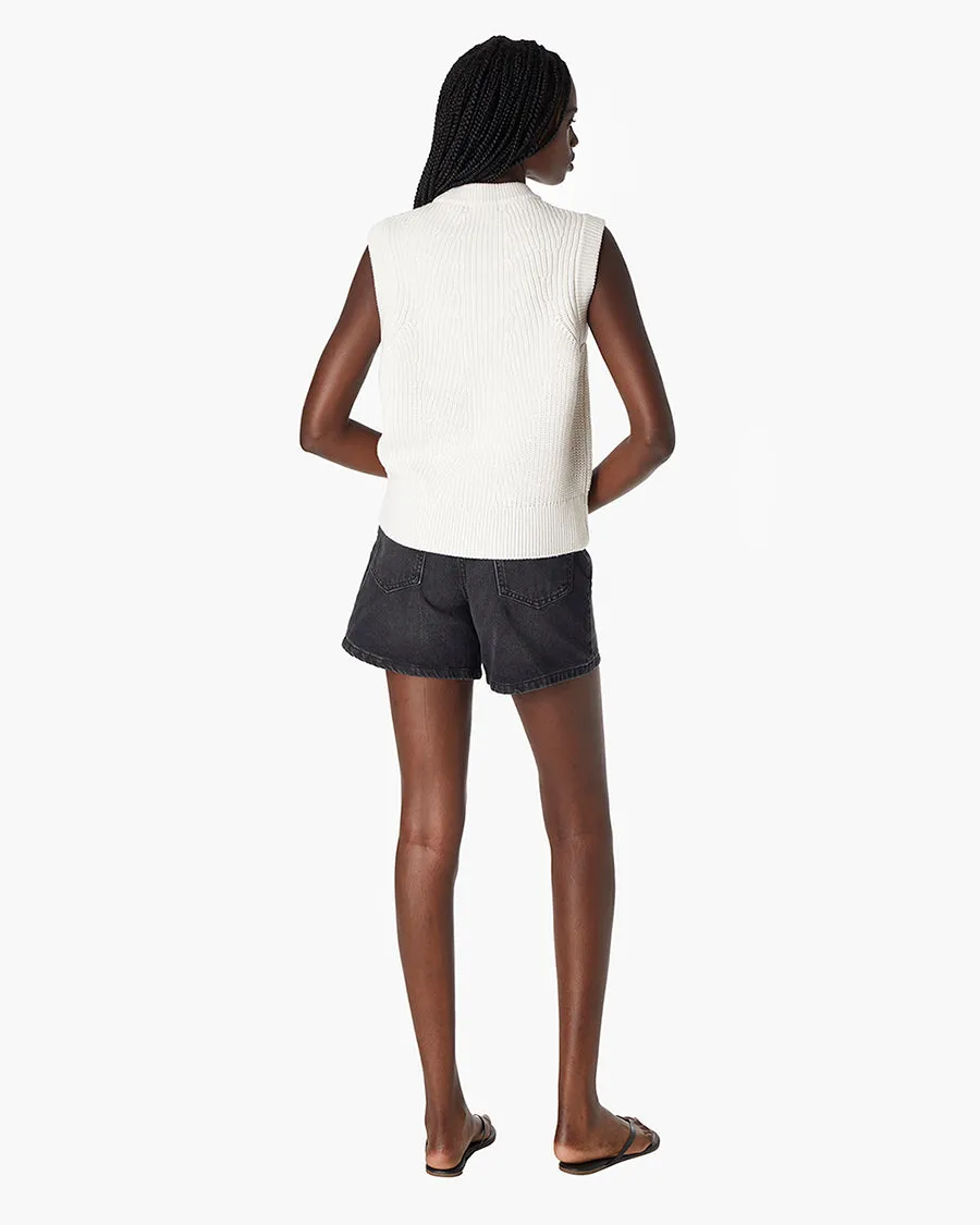 Merino Knit Vest - Cream sold by TKEES product image thumbnail 3