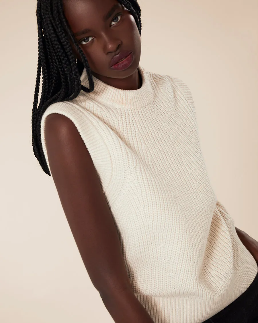 Merino Knit Vest - Black sold by TKEES product image thumbnail 5