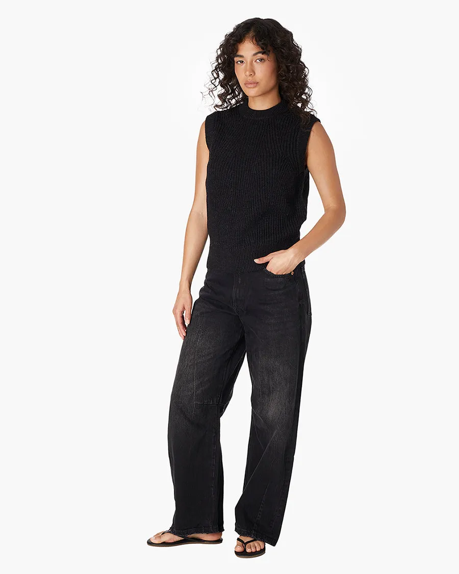 Merino Knit Vest - Black sold by TKEES product image thumbnail 2
