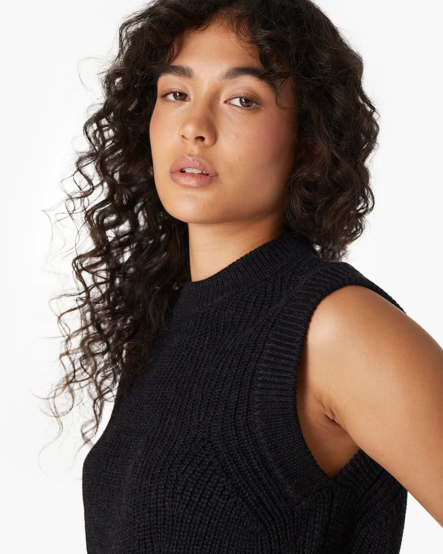 Merino Knit Vest - Black sold by TKEES product image thumbnail 4