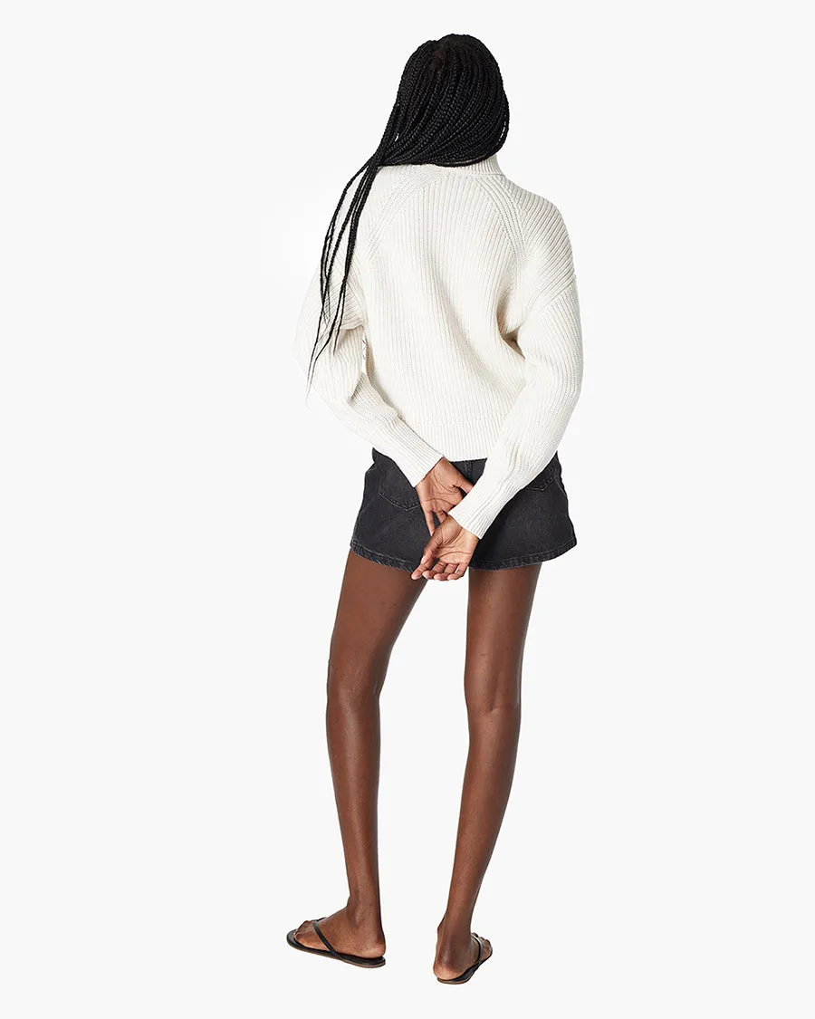 Merino Knit Turtleneck - Cream sold by TKEES product image thumbnail 3