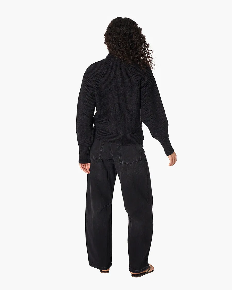 Merino Knit Turtleneck - Black sold by TKEES product image thumbnail 3