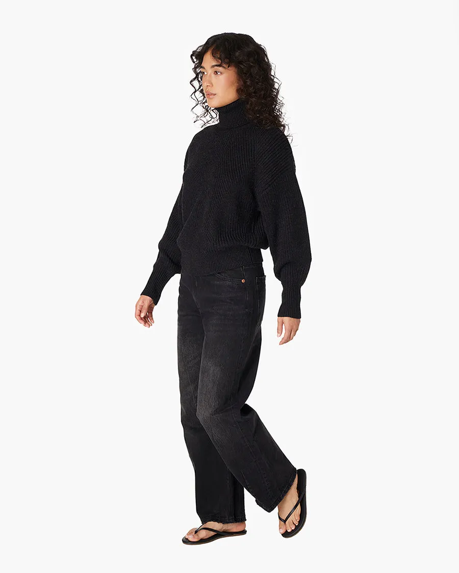 Merino Knit Turtleneck - Black sold by TKEES product image thumbnail 2